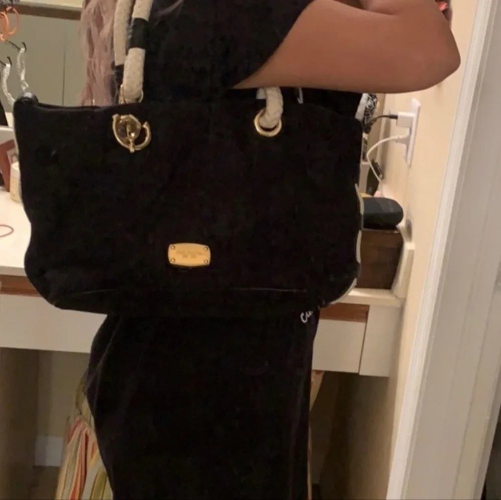 MICHAEL KORS MARINA NAUTICAL GOLD ANCHOR ROPE TOTE